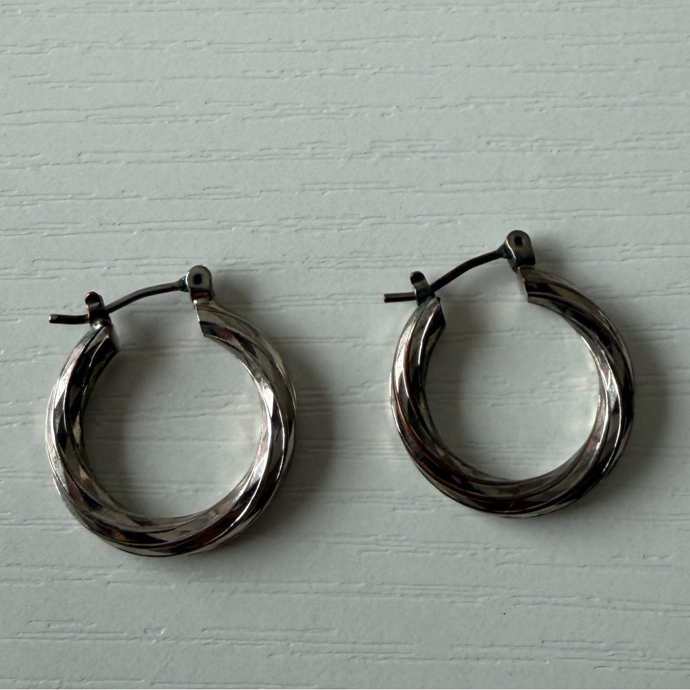 Small Silver Hoop Earrings